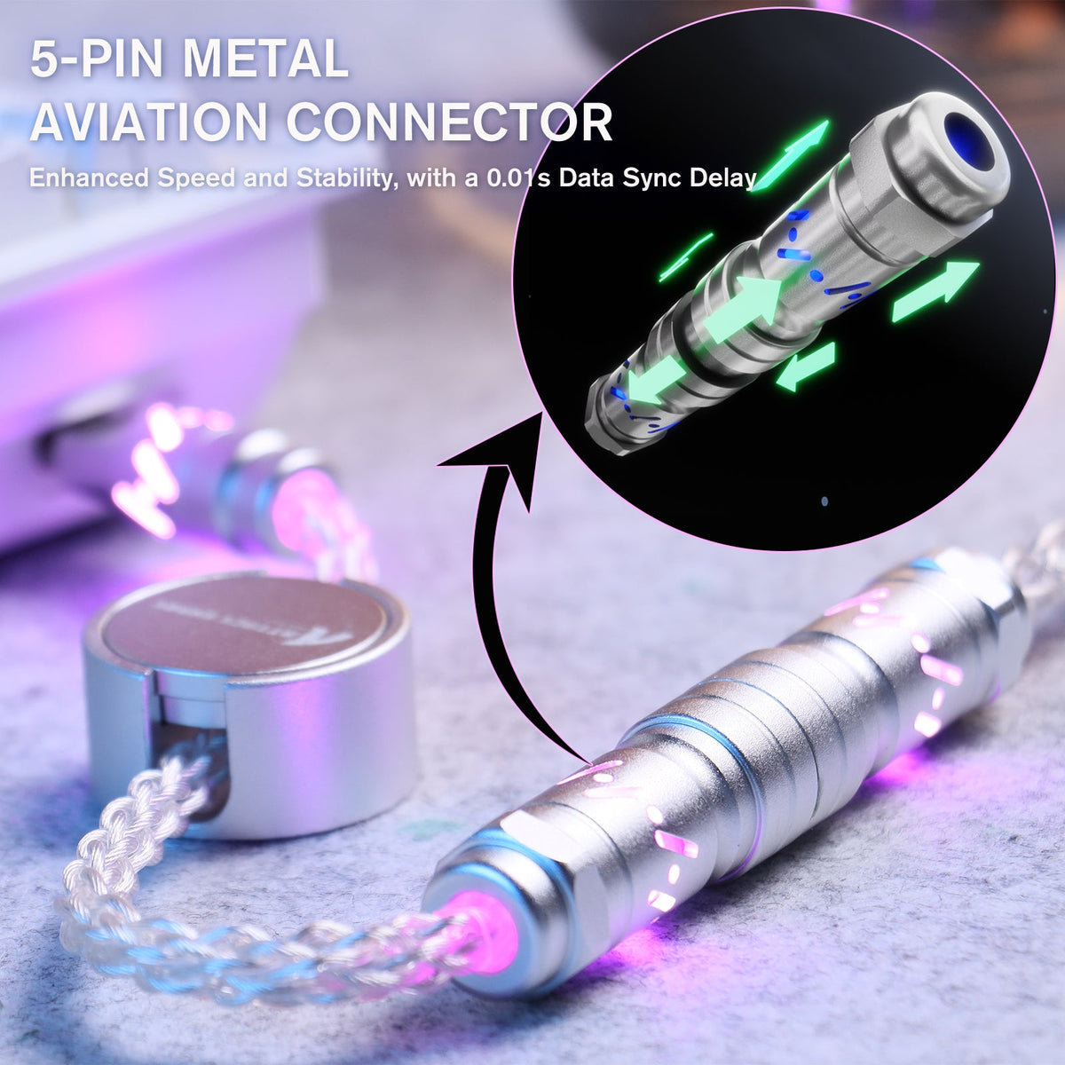 ATTACK SHARK C07 Custom Aviator Cable for 8KHz Magnetic Keyboard