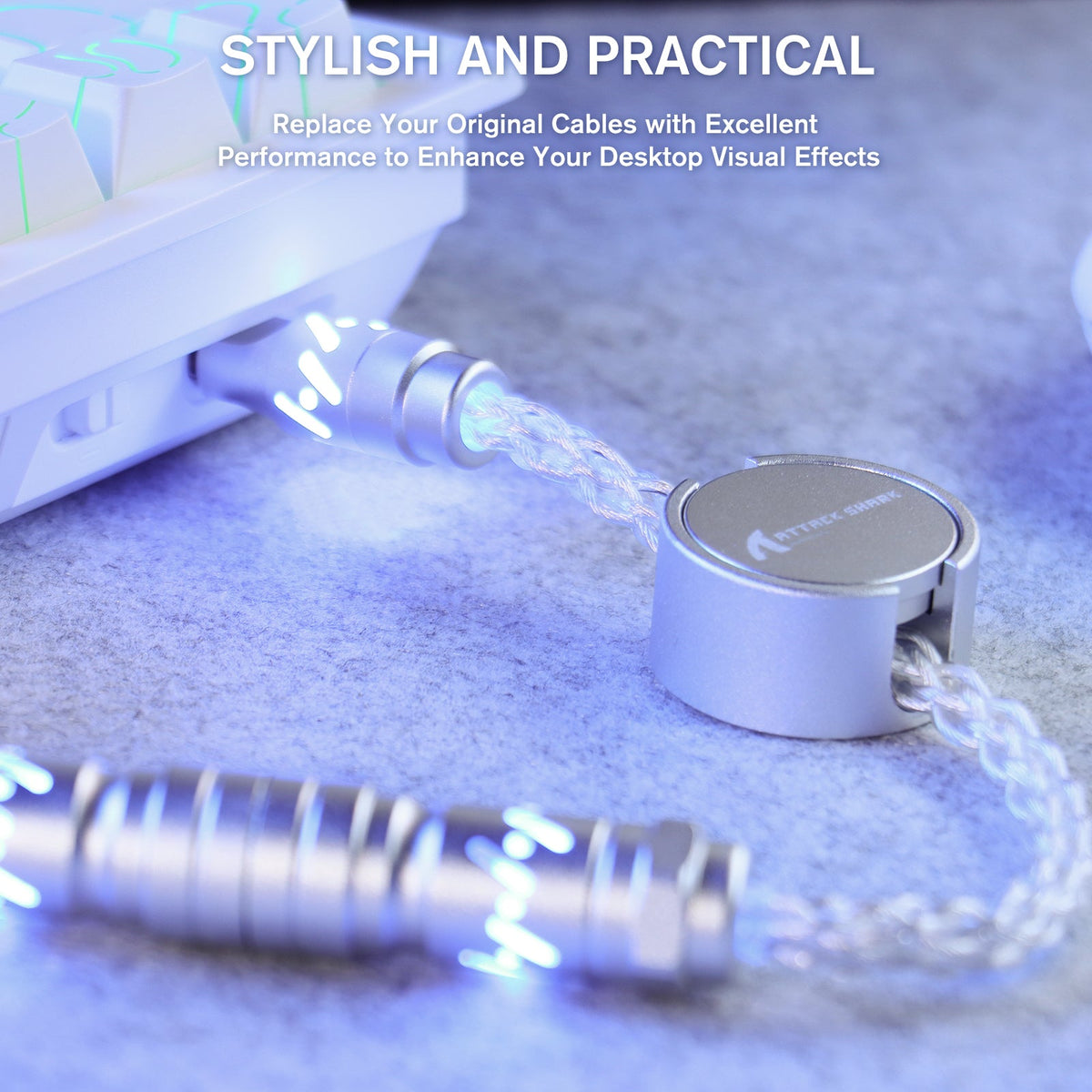 ATTACK SHARK C07 Custom Aviator Cable for 8KHz Magnetic Keyboard