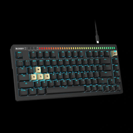Bloody AT75 Compact Alpha Optical Switches Mechanical Keyboard