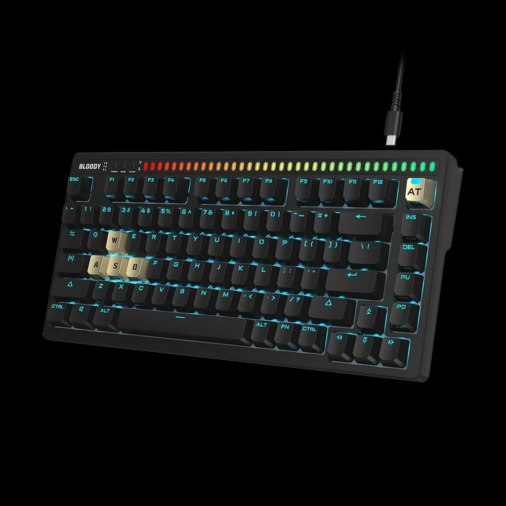Bloody AT75 Compact Alpha Optical Switches Mechanical Keyboard