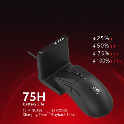 Bloody R73 Ultra Duo Dual Mode Wireless Gaming Mouse