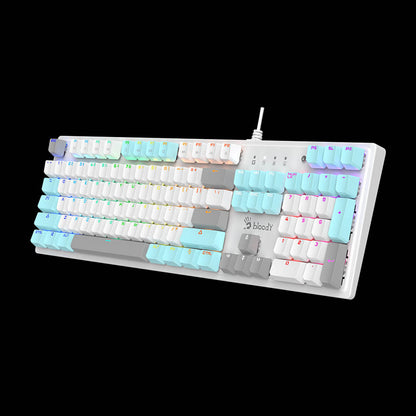 Bloody S520N Icy White Mechanical Gaming Keyboard