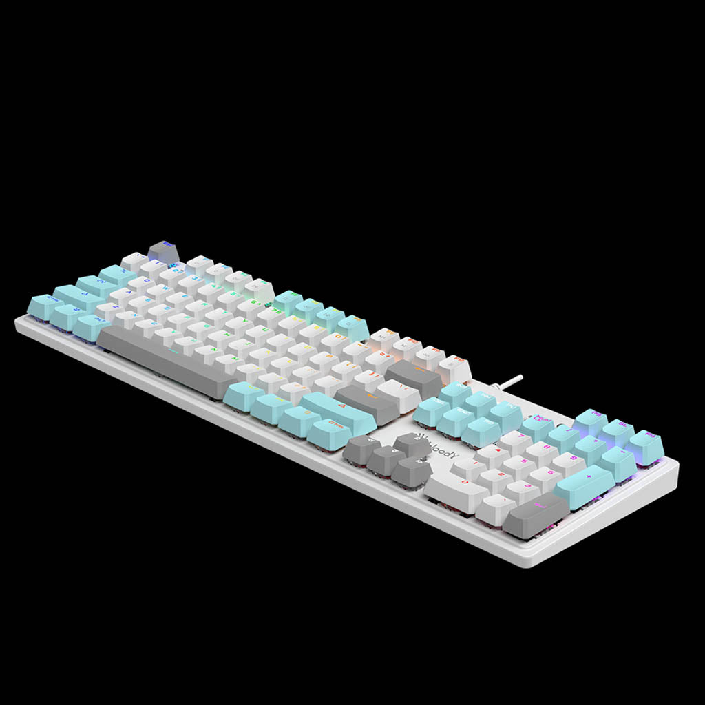 Bloody S520N Icy White Mechanical Gaming Keyboard