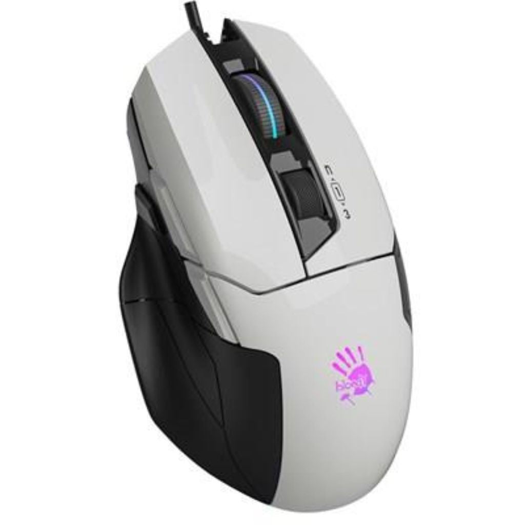 Bloody W70 Max RGB Gaming Mouse (White)