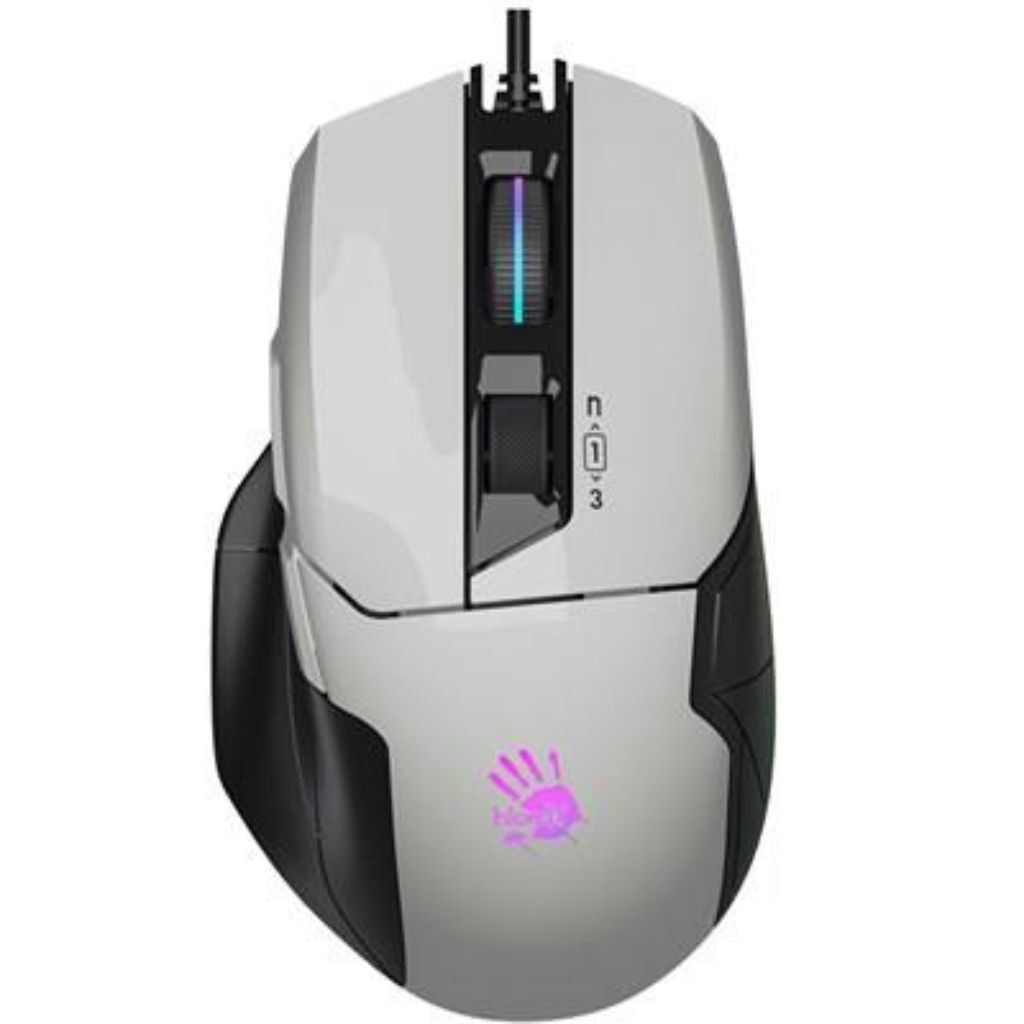 Bloody W70 Max RGB Gaming Mouse (White)