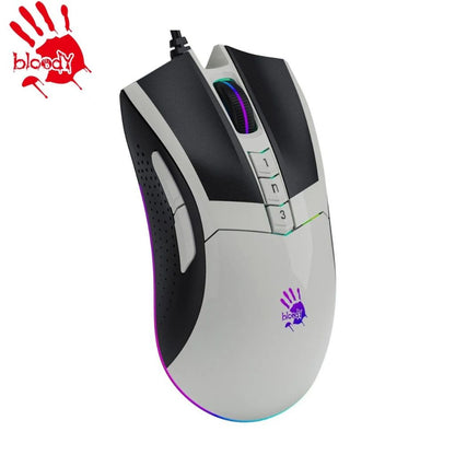 Bloody W90 Pro RGB Gaming Mouse (White)