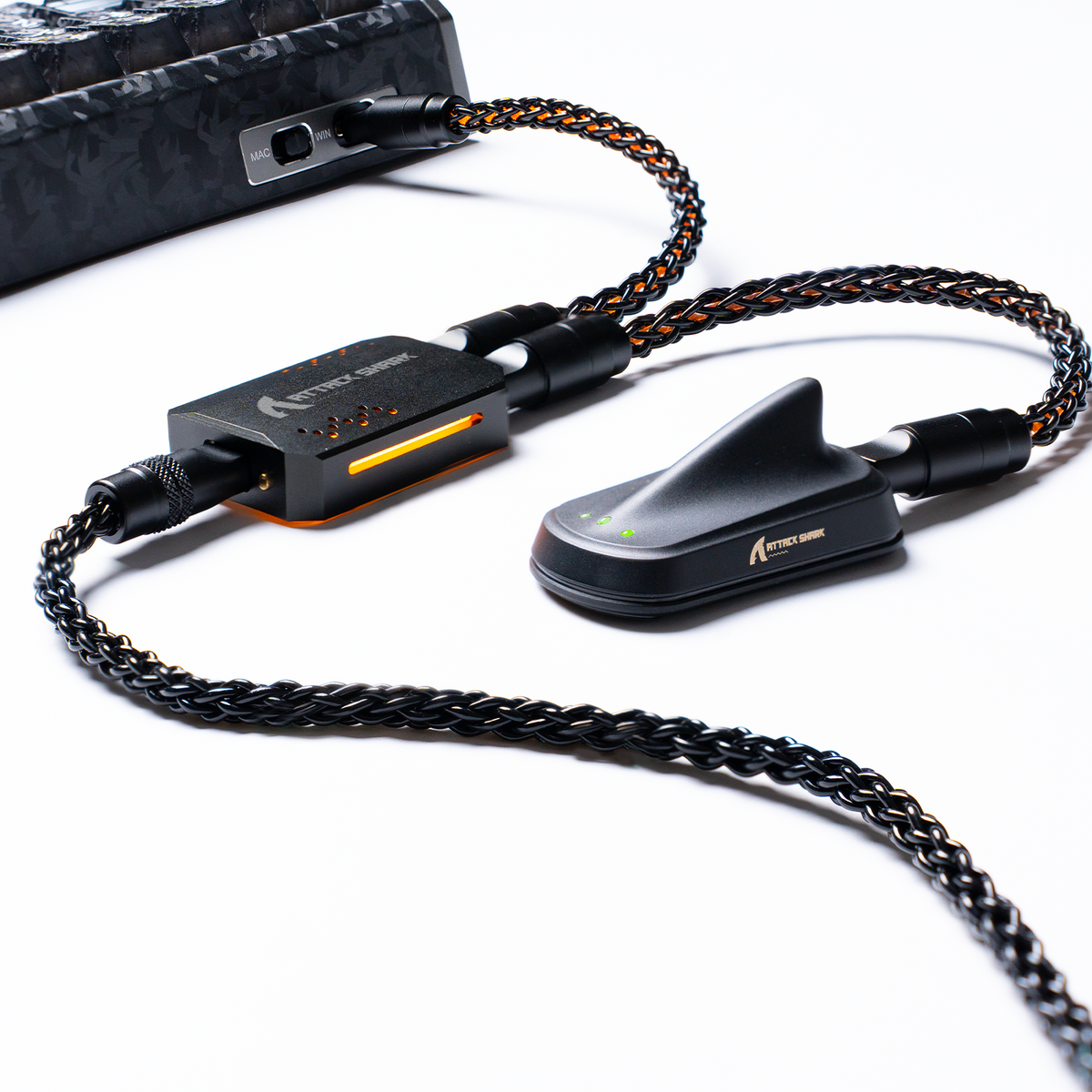 ATTACK SHARK C07 PRO 2-In 1  Type C Cable for 8KHz Gaming Keyboard/Mouse