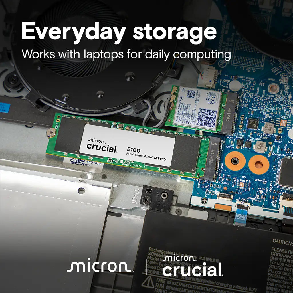Crucial T500 1TB PCIe Gen4 NVMe M.2 SSD