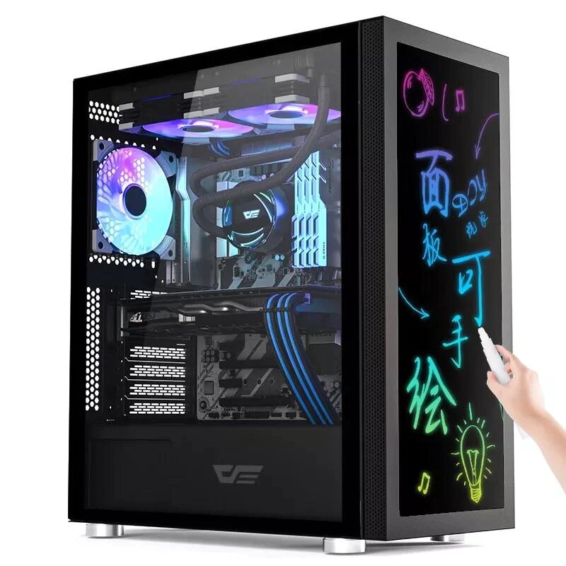 Darkflash DK210 GRAFFITI ATX Dual Tempered Glass PC Case