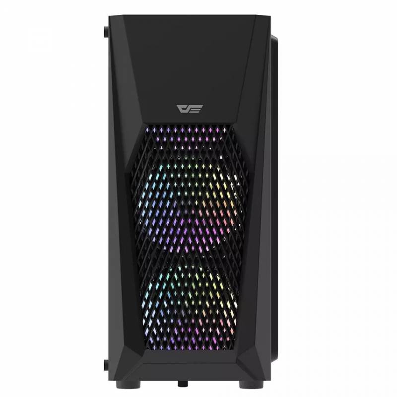 DarkFlash DK150 RGB Mid-Tower ATX Pc Case – Black