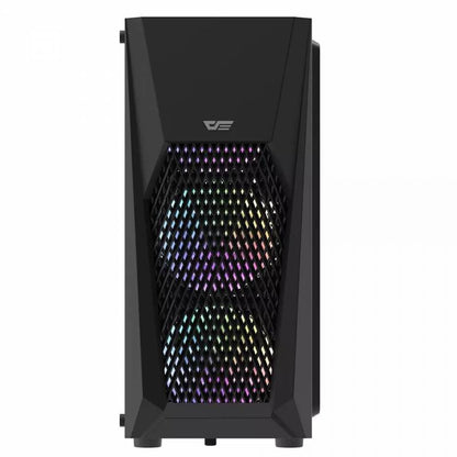 DarkFlash DK150 RGB Mid-Tower ATX Pc Case – Black