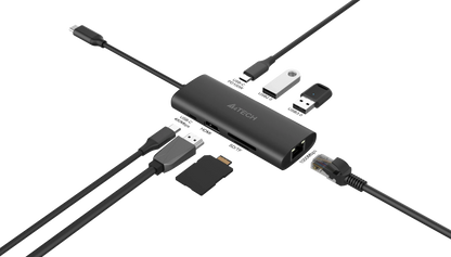 A4Tech DST-80C 8-in-1 Docking Station
