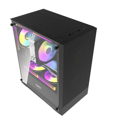 DarkFlash M305 Compact Micro-ATX Case with 3 ARGB Fans
