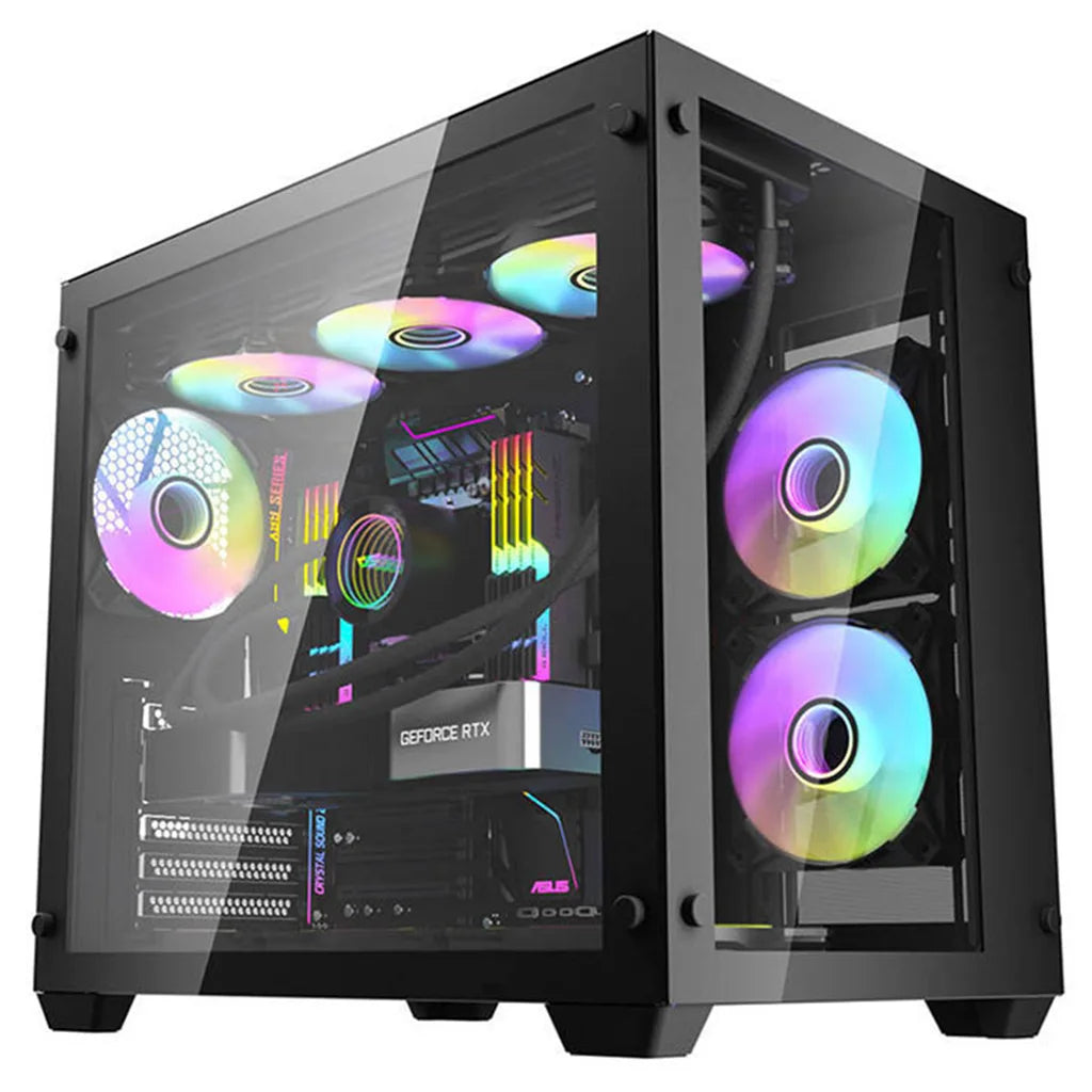 DarkFlash C285 Black ATX Mid-Tower Gaming Casing