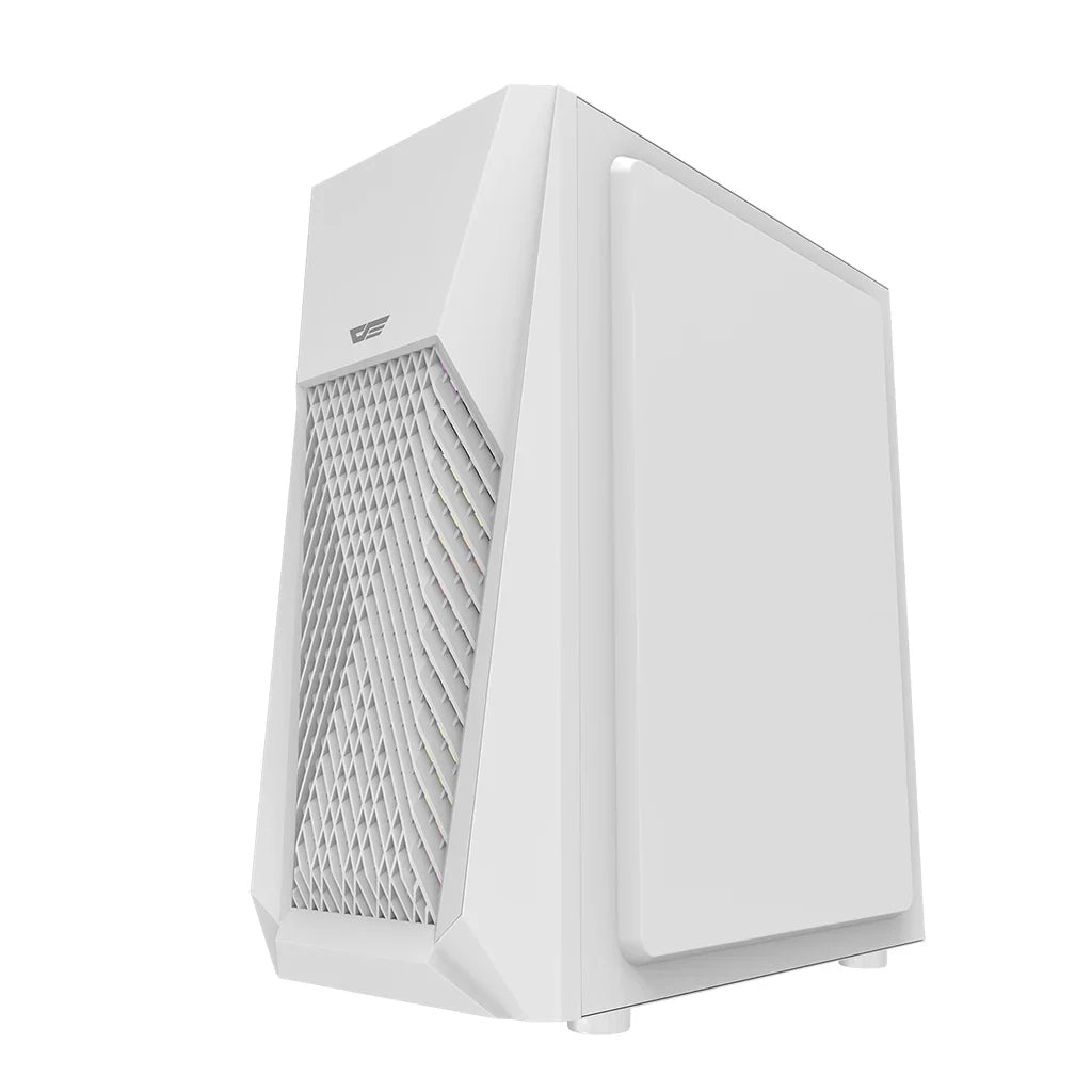 DarkFlash DK150 White Mid Tower Gaming PC Case with 3 RGB Fan