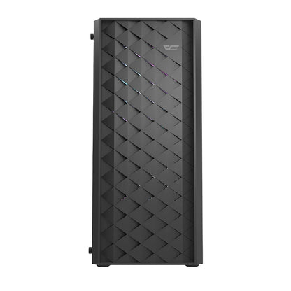 DarkFlash DK351 Black ATX Mesh Dragon Scale Front PC Case With 4 ARGB Fans