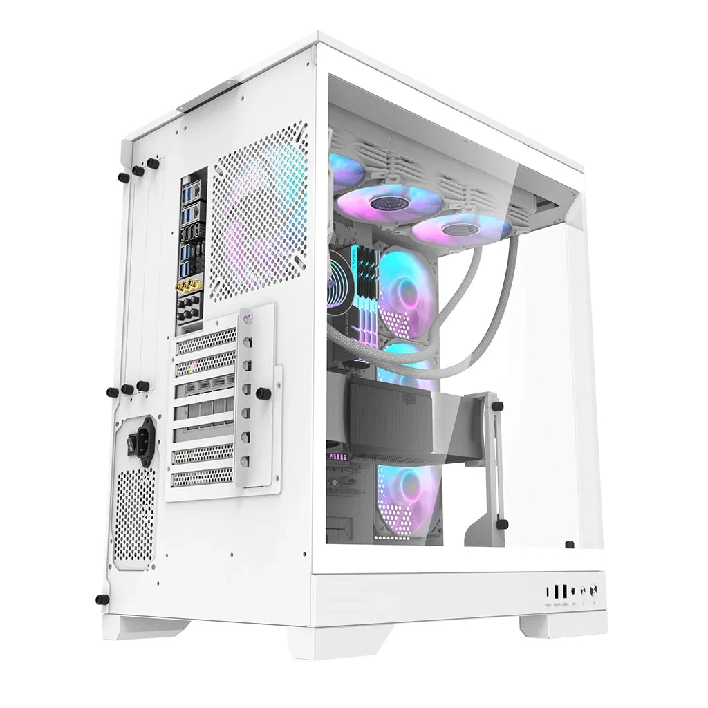Darkflash DQX90 ATX Mid Tower 470mm GPU Clearance With 4 ARGB Fans