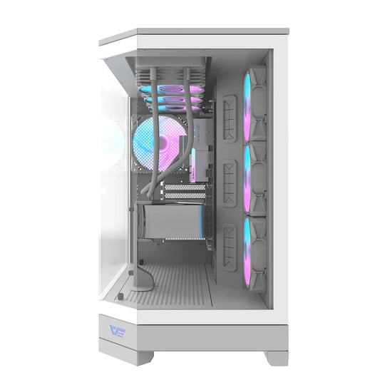 Darkflash DQX90 ATX Mid Tower 470mm GPU Clearance With 4 ARGB Fans