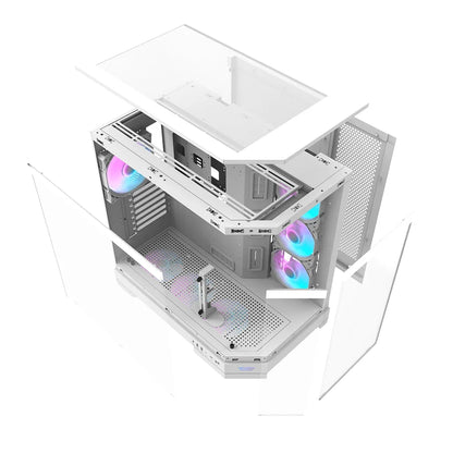 Darkflash DQX90 ATX Mid Tower 470mm GPU Clearance With 4 ARGB Fans