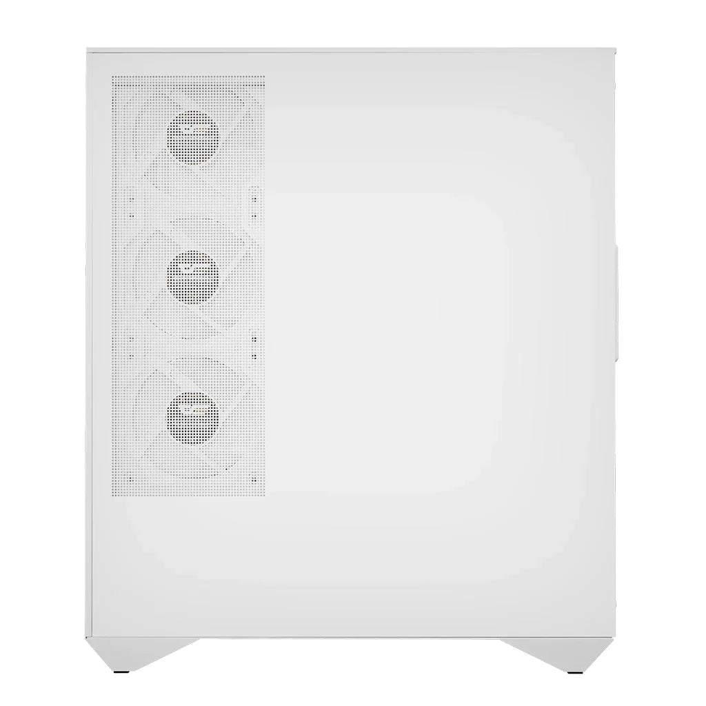 DarkFlash DY460 White Compact 3-Sided Tempered Glass PC Case