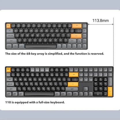 DarkFlash GD68 Dual Mode 60% Compact Mechanical Keyboard