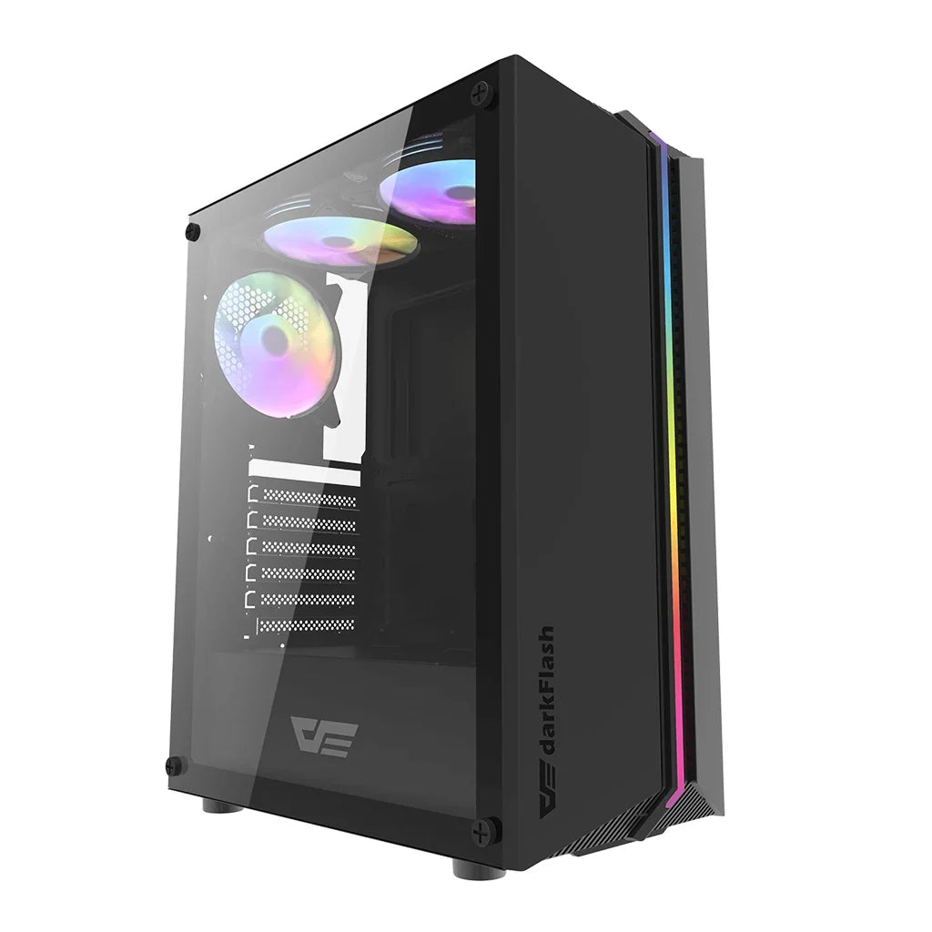 Darkflash DK151 Mid-Tower up to 360mm Rediator with 3 ARGB Fan