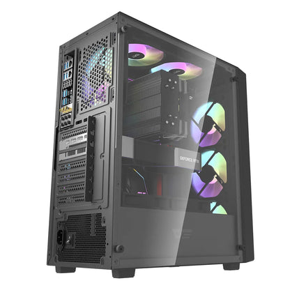 Darkflash DK353 Black ATX Mid-Tower Gaming Case with 4 ARGB Fans
