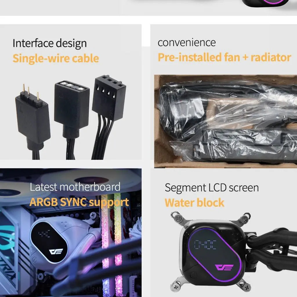 DarkFlash DO 240mm Black RGB 4-pin PWM Water Cooler