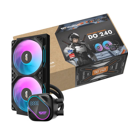 DarkFlash DO 240mm Black RGB 4-pin PWM Water Cooler