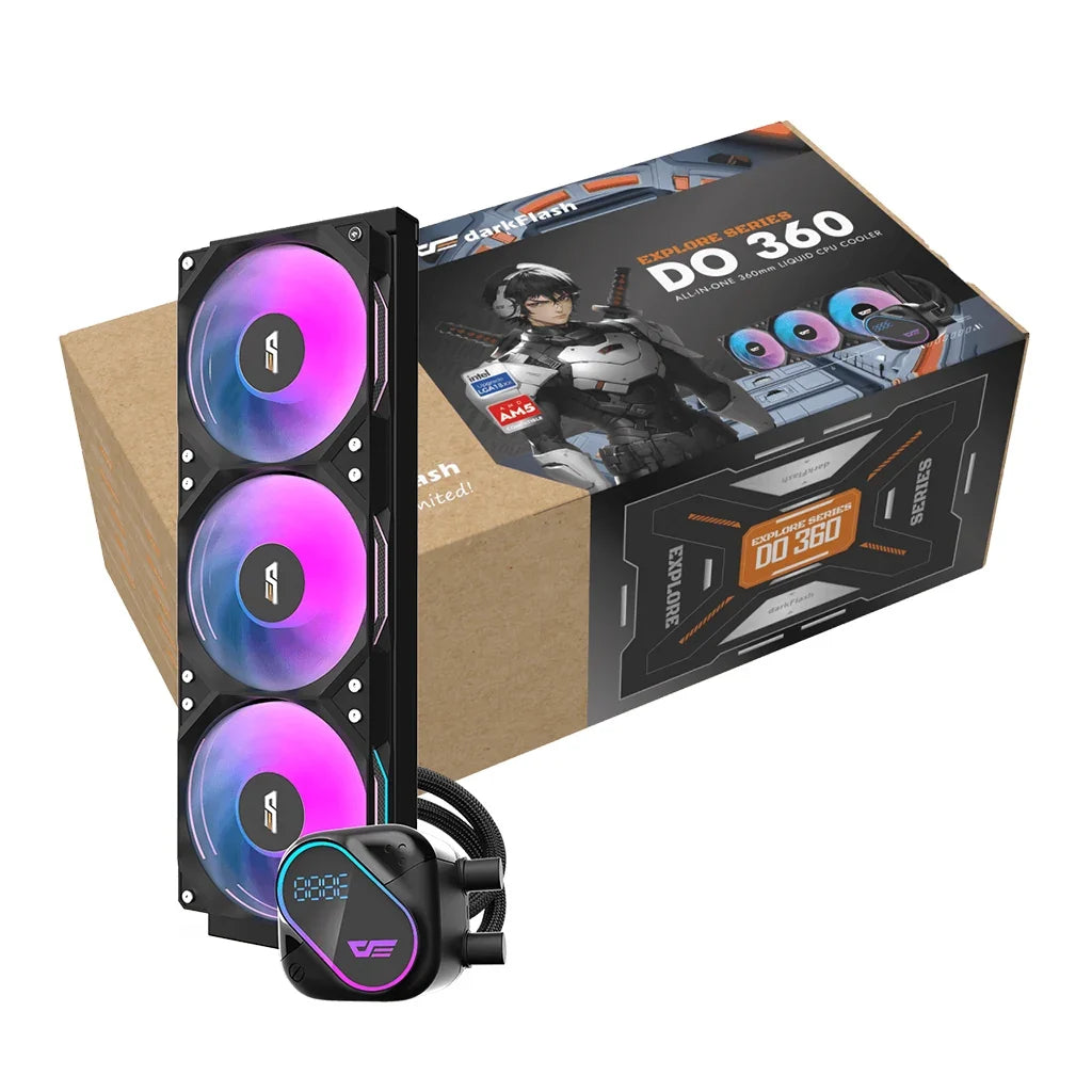 DarkFlash DO360mm Black RGB 4-pin PWM Water Cooler