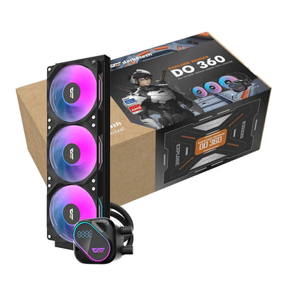 DarkFlash DO360mm Black RGB 4-pin PWM Water Cooler