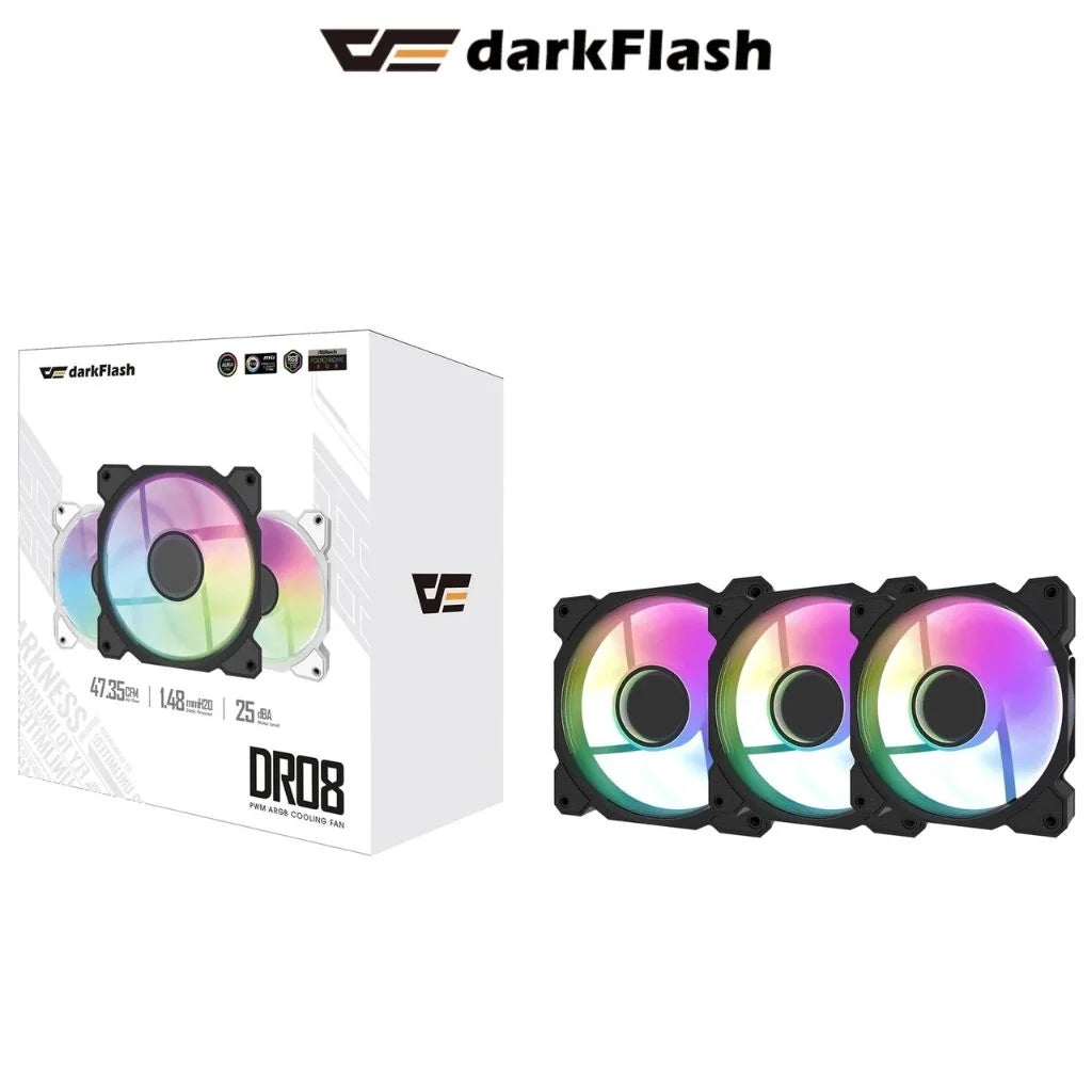 Darkflash DR08 3-in-1 Cooling Fan (Black)