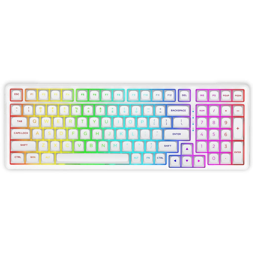 E-YOOSO Z-99 RGB 99-Keys Wired Mechanical Keyboard White