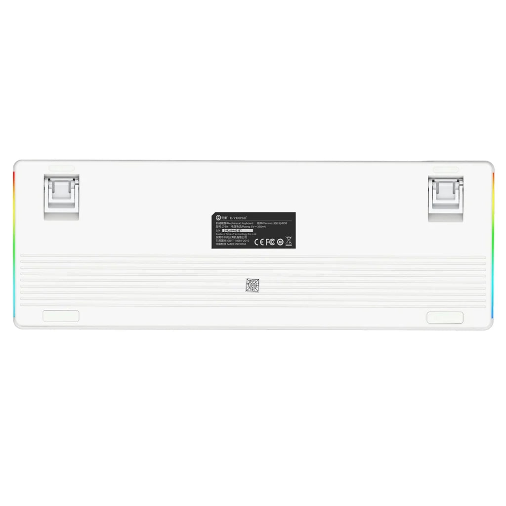 E-YOOSO Z-99 RGB 99-Keys Wired Mechanical Keyboard White