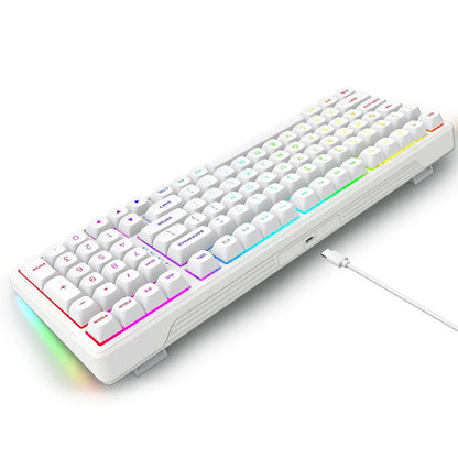 E-YOOSO Z-99 RGB 99-Keys Wired Mechanical Keyboard White