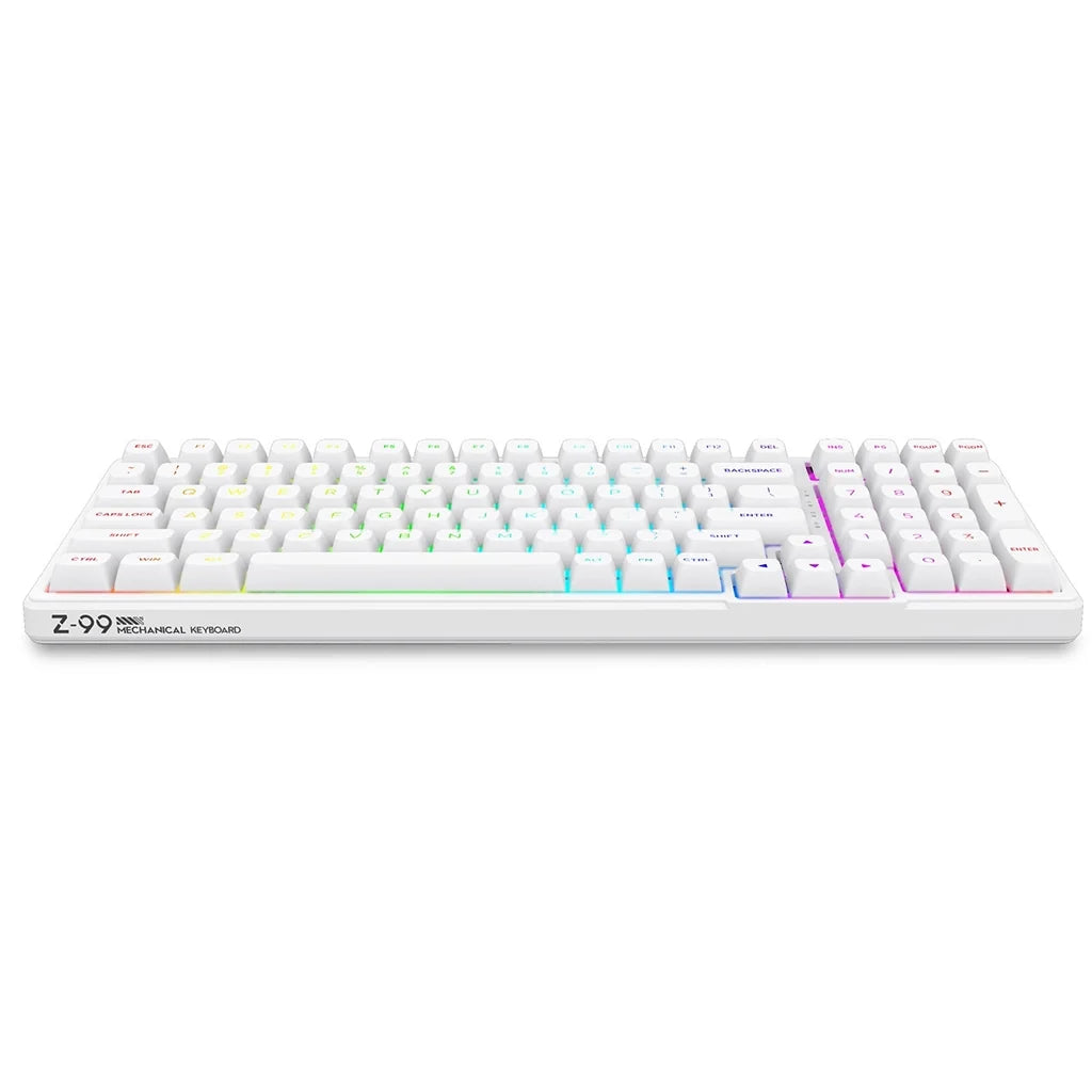 E-YOOSO Z-99 RGB 99-Keys Wired Mechanical Keyboard White
