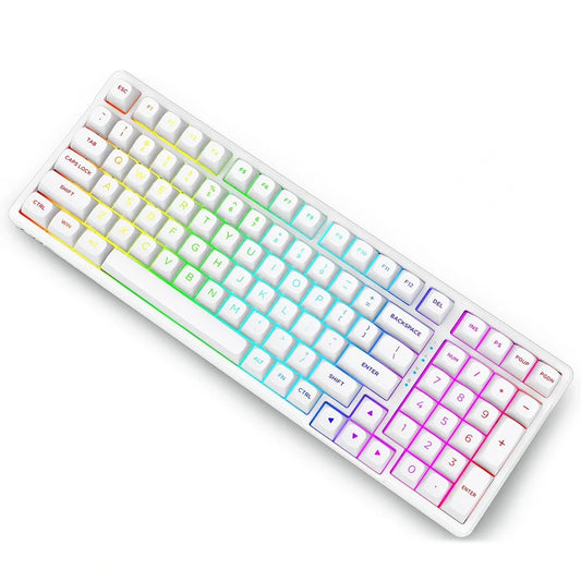 E-YOOSO Z-99 RGB 99-Keys Wired Mechanical Keyboard White