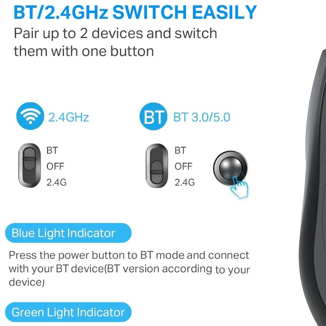 E-YOOSO E-1191 Bluetooth Mouse with Adjustable DPI