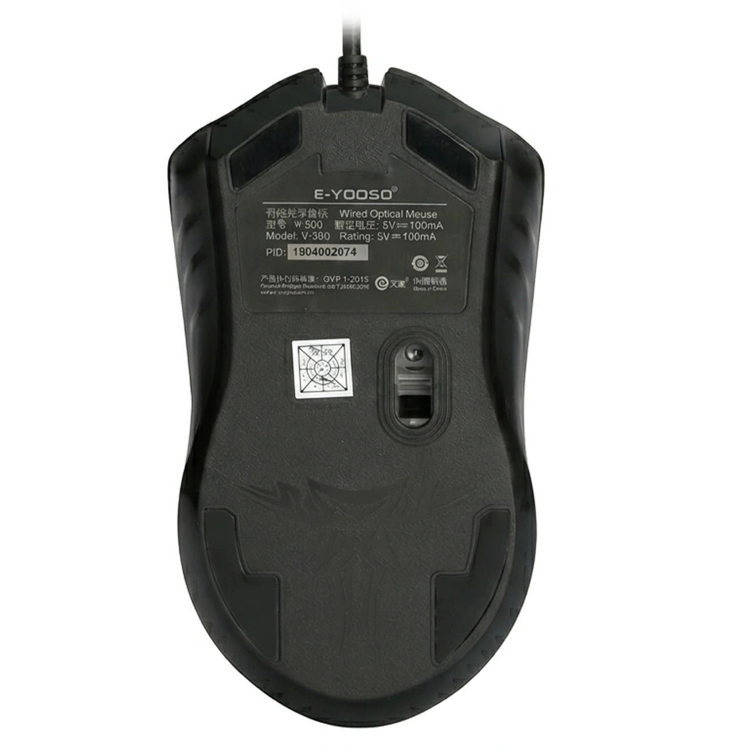 E-YOOSO V-1000 Wired Mouse 1000 DPI Ergonomic USB