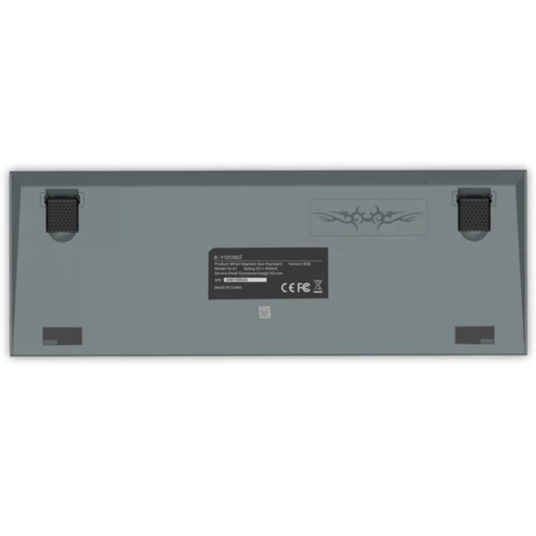 E-YOOSO HZ-61 RGB 61-Keys Hot-Swappable Mechanical Keyboard Gray/ Black