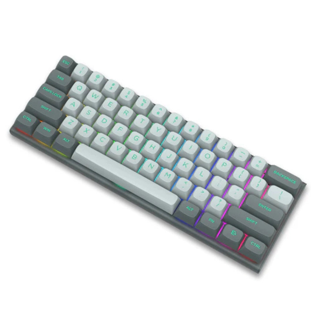 E-YOOSO HZ-61 RGB 61-Keys Hot-Swappable Mechanical Keyboard Gray/ Black