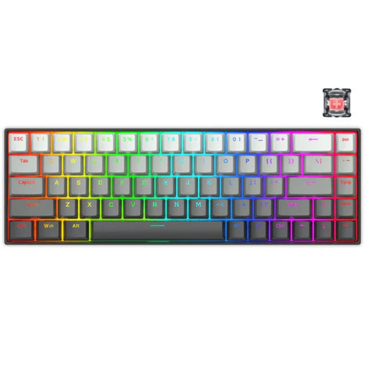 E-YOOSO HZ-68 RGB 68-Keys Hot-Swappable Mechanical Keyboard Gradient Grey