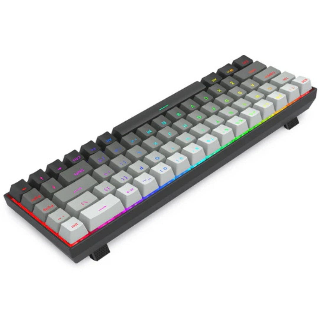E-YOOSO HZ-68 RGB 68-Keys Hot-Swappable Mechanical Keyboard Gradient Grey