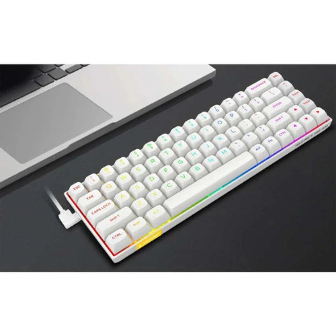 E-YOOSO HZ-68 RGB 68-Keys Hot-Swappable Mechanical Keyboard White