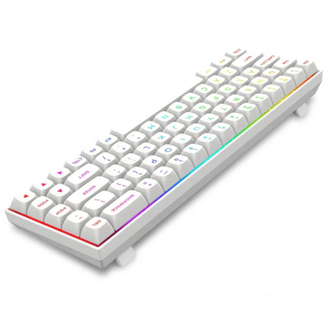 E-YOOSO HZ-68 RGB 68-Keys Hot-Swappable Mechanical Keyboard White