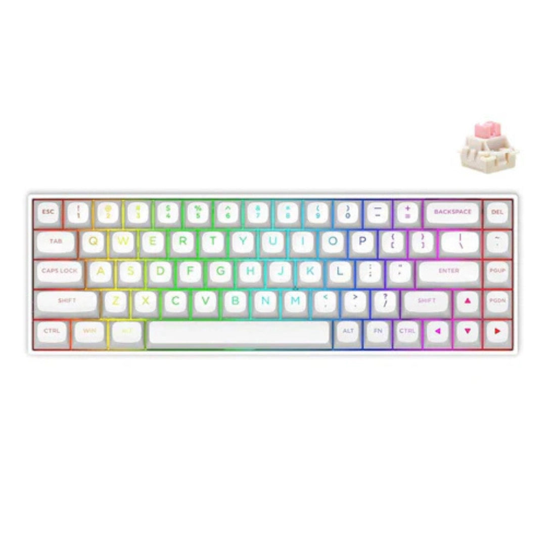 E-YOOSO HZ-68 RGB 68-Keys Hot-Swappable Mechanical Keyboard White