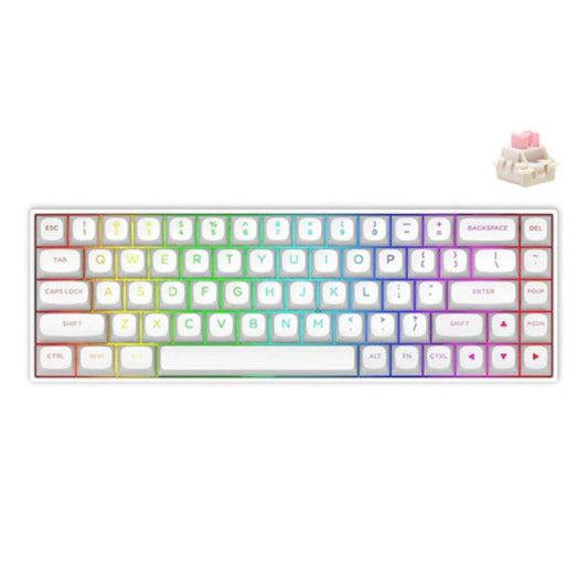 E-YOOSO HZ-68 RGB 68-Keys Hot-Swappable Mechanical Keyboard White