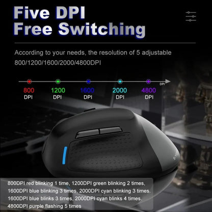 E-Yooso X-45 Tri-Mode Wired Gaming Mouse (Grey Black)