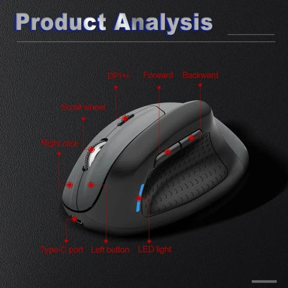 E-Yooso X-45 Tri-Mode Wired Gaming Mouse (Grey Black)