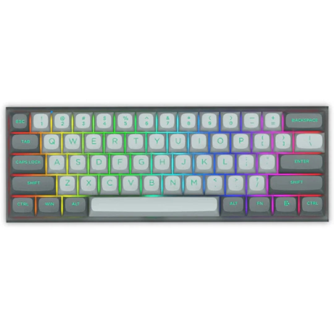 E-YOOSO HZ-61 RGB 61-Keys Hot-Swappable Mechanical Keyboard Gray/ Black